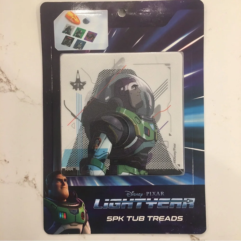 NEW* TUB SAFETY anti-slip Buzz Lightyear 5 Pk. Tub Treads Disney Pixar